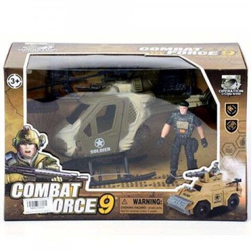 Magic Toys Katonai harci helikopter katona figurával (MKK210534)