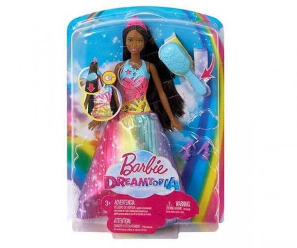 Mattel Barbie Dreamtopia: Afroamerikai hercegnő mágikus fésűvel...