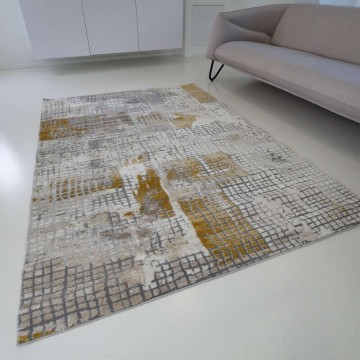 Modern szőnyeg akció, ZARIF 007 bézs-arany 120x170cm