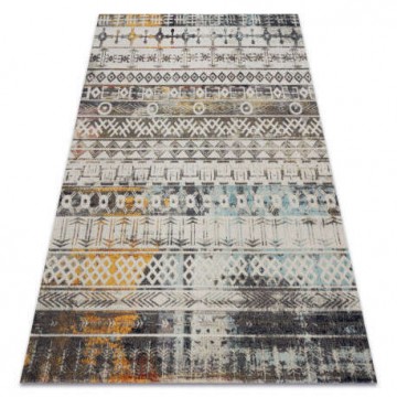 Modern szőnyeg MUNDO E0591 boho etnikai szabadtéri bézs 140x190 cm