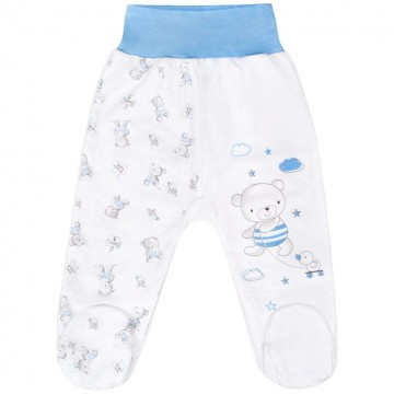 New Baby Baba lábfejes nadrág New Baby Bears kék 1-3 hó (62 cm)