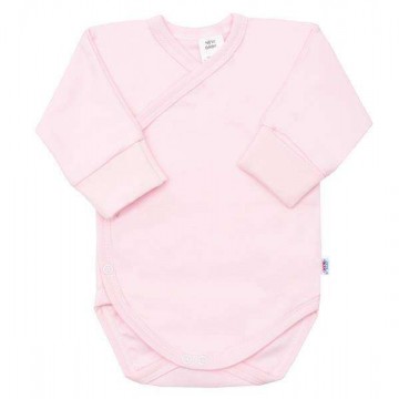 New Baby Csecsemő patentos body New Baby rózsaszín 1-3 hó (62 cm)