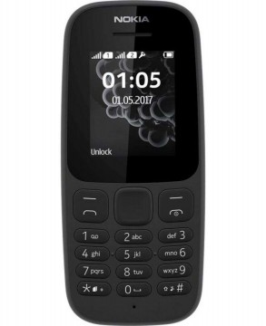Nokia 105 (2019) TA-1203 single sim fekete mobiltelefon