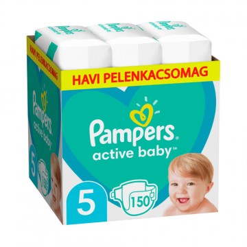 Pampers Active Baby pelenka, Junior 5, 11-16 kg, HAVI PELENKACSOM...