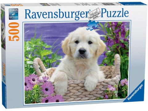 Ravensburger Puzzle - Kedves golden retriver 500db