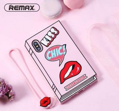 Remax RM-1646 iPhone X XS (5,8") rózsaszín szilikon hátlap tok