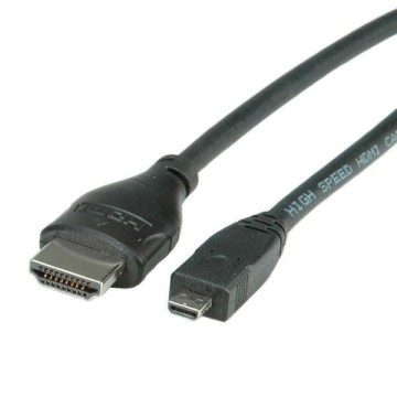 ROLINE Kábel HDMI - Micro HDMI Ethernet, 2m