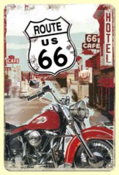 Route 66 Lone Rider - Hűtőmágnes