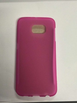 Samsung G920 Galaxy S6 rózsaszín pink matt szilikon tok