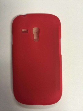Samsung I8190 Galaxy S3 Mini piros matt szilikon tok