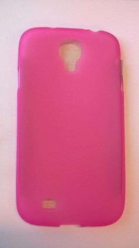 Samsung i9500 i9505 i9506 i9515 Galaxy S4 rózsaszín matt szilikon...