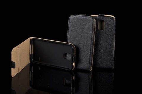 Samsung N930 Galaxy Note 7 fekete szilikon keretes flip tok