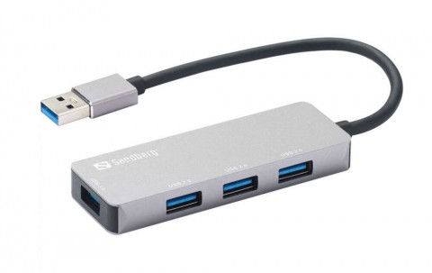 Sandberg USB-A 1xUSB3.0+3x2.0 hub (333-67)