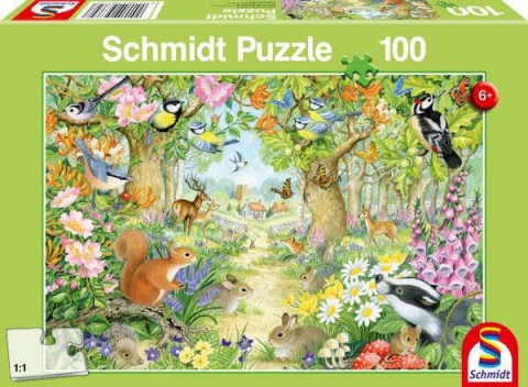 Schmidt Állatok az erdőben, 100 db-os puzzle (56370)