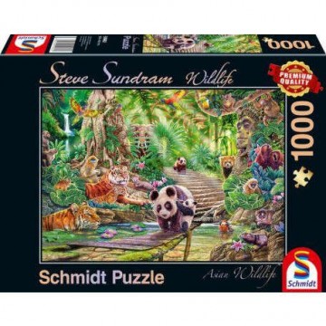 Schmidt Asian Wildlife 1000 db-os puzzle (4001504599621)