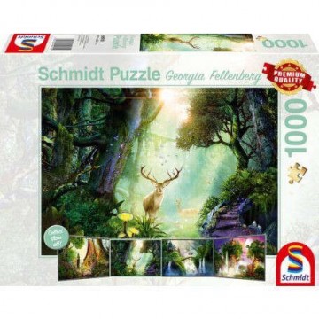 Schmidt Deer in the forest 1000 db-os puzzle (4001504599102)
