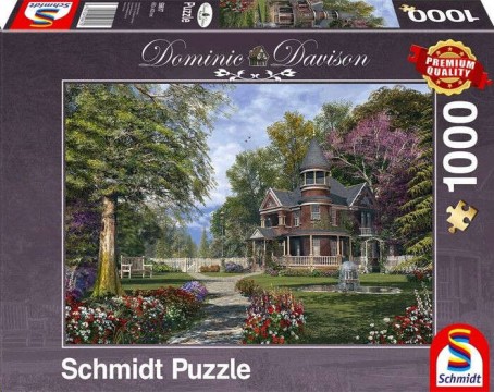 Schmidt Kastély tornyokkal, 1000 db-os puzzle (59617, 18742-184)
