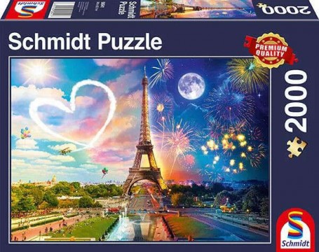 Schmidt Párizs nappal és éjjel, 2000db-os puzzle (58941)