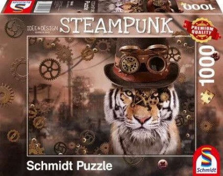 Schmidt Steampunk tiger 1000db-os puzzle (59646)