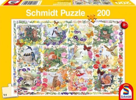 Schmidt Through the seasons with animals and flowers 200 db-os pu...