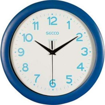 SECCO Falióra, 28,5 cm,  kék keretes, kék számokkal, SECCO...