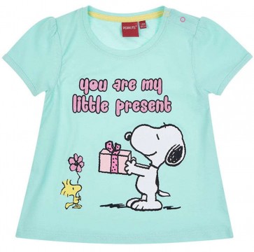 Snoopy türkizzöld kislány póló