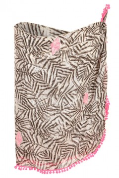 Superdry mintás Strandkendő - rózsaszín-drapp