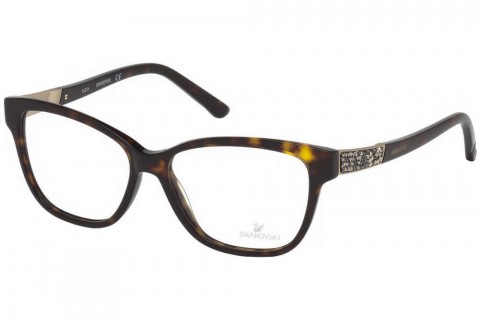 SWAROVSKI SK5171 szemüvegkeret sötét barna / Clear lencsék női