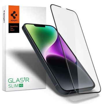 Tokbarát Spigen Glass FC üvegfólia, amely kompatibilis az iPhone...