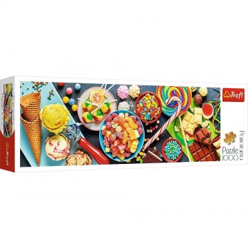 Trefl Színes cukorkák 1000db-os panoráma puzzle (29046)