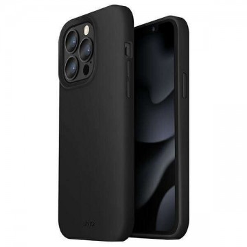 Uniq Lino Apple iPhone 13 Pro Max, szilikon tok, fekete