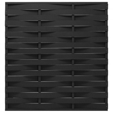 vidaXL fekete WPC kerítéspanel 170 x 180 cm