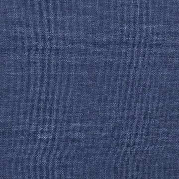 vidaXL kétszemélyes kék szövet kanapéágy lábtartóval