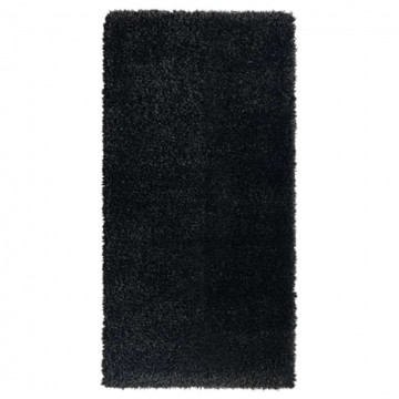 vidaXL magas szálmagasságú fekete bozontos szőnyeg 100 x 200 cm 50...