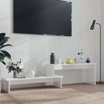vidaXL magasfényű fehér forgácslap TV-szekrény 180 x 30 x 43 cm