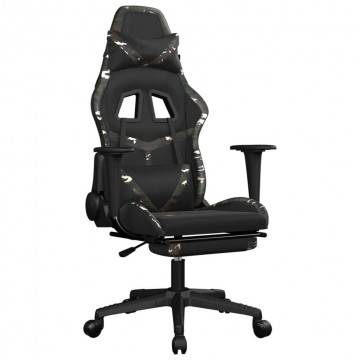 vidaXL masszázs funkciós Gamer szék - fekete-terepszínű