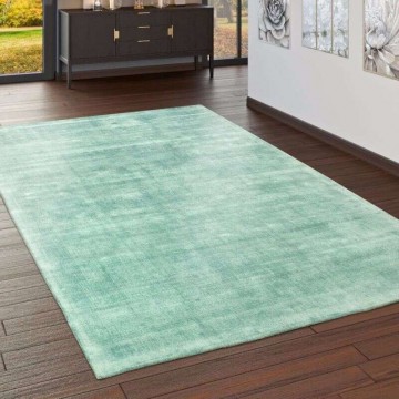 Vintage kézzel szőtt szőnyeg pasztell zöld, 120×170-es méretben