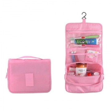 Vízálló kozmetikai táska utazáshoz - Rózsaszín
