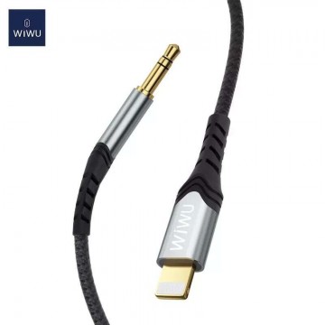WiWU sztereó audio AUX kábel 3,5 mm-es jack/Lightning 1,5m YP02 -...