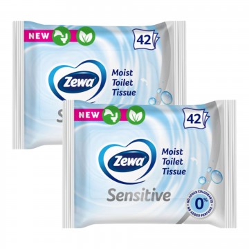 Zewa Sensitive Nedves Toalettpapír 2x42db