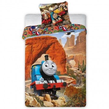 Thomas, a gőzmozdony a kanyonban pamut gyermekágynemű, 140 x 200...