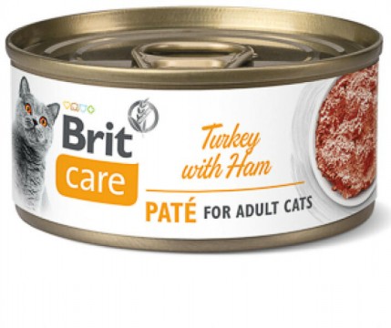 Brit Care Adult Paté turkey with ham 70 g