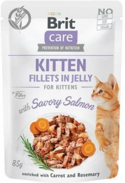 Brit Care Kitten Fillets in jelly salmon 85 g