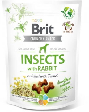 Brit Crunchy Crakcer Insect&Rabbit rovarfehérjével és nyúlhússal...