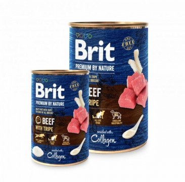 Brit Premium by Nature Adult Beef with Tripes 24x800 g