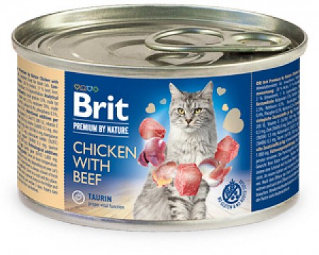 Brit Premium By Nature chicken with beef 200 g