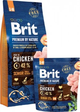 Brit Premium by Nature Senior Small/Medium Chicken 15 kg