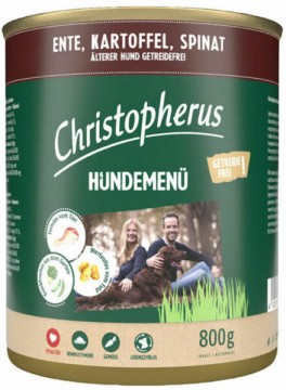 Christopherus Dog Menu Duck & Potato & Spinach 800 g