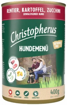 Christopherus Dog Menu Reindeer & Potatoes & Courgettes 400 g
