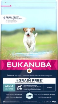 EUKANUBA Adult Grain Free Small&Medium Ocean Fisch 3 kg